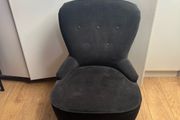 Black Fabric Armchair