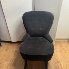 Black Fabric Armchair