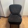 Black Fabric Armchair Image 2
