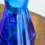 Vintage blue glass perfume bottle Image 2