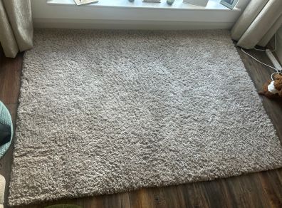 Kingston Taupe Shaggy Rug - 160x230cm