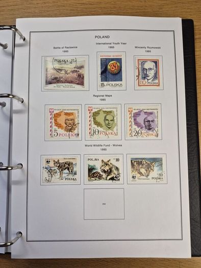 Poland stamps in album 1984 -1996