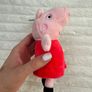 Peppa Pig Clip On Mini Puppet Keychain Plush Soft Toy approx. 18cm. Dirty Please see photos Image 4