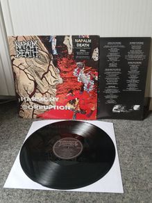 NAPALM DEATH 1st UK press 1990 Lp w/hype sticker complete NM