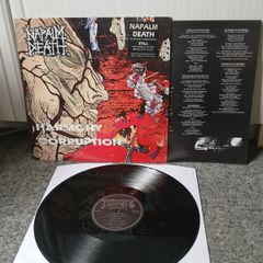 NAPALM DEATH 1st UK press 1990 Lp w/hype sticker complete NM