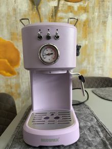 Bergner Barista Retro Espresso Machine Lilac