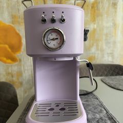 Bergner Barista Retro Espresso Machine Lilac
