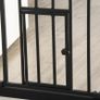 Extra Tall Pet Gate, Indoor Dog Safety Gate, with Cat Flap, Auto Close, 74-101cm Wide - Black Image 4