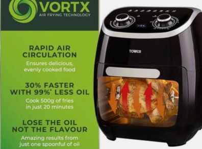 Tower T17038 11L Manual Air Fryer Oven