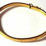 Vintage 9ct Gold Childs Patterned Bangle Image 3