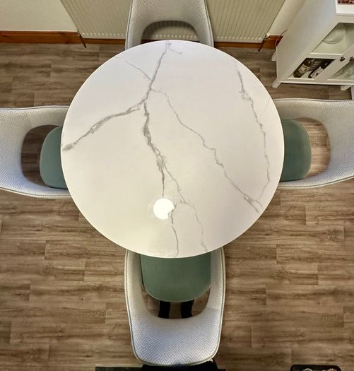 Modern Marble Finish Dining table from Home Sweet Home