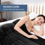 Sivio Weighted Blanket 7kg Black 120x180cm Sherpa Fleece Reversible - Brand New Image 4