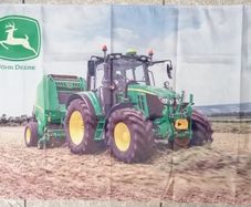 John Deere Tractor and Baler flag 3ft x 2ft.