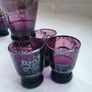 Venician glass decanter and 6 glasses, perfect condition Image 4