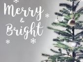 Merry/Bright Decal, Merry & Bright Sticker, Window Decal, Letter Decal, Quotes Wall Decal, Seasons Greetings, Christmas Removable Decal