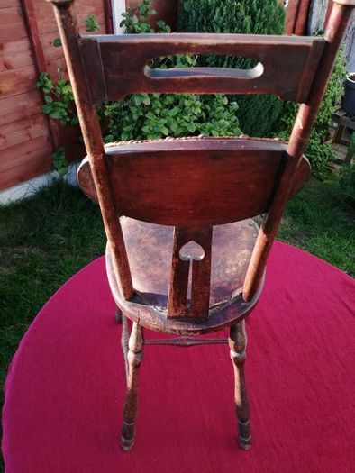 Antique Art Nouveau Rustic Ladies Chair c. 1880