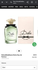 Dolce & Gabanna Dolce Eau de Parfum 75ml Postage Included