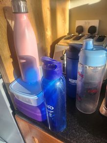Water bottles and Lunchboxes