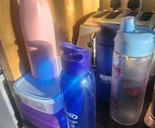 Water bottles and Lunchboxes