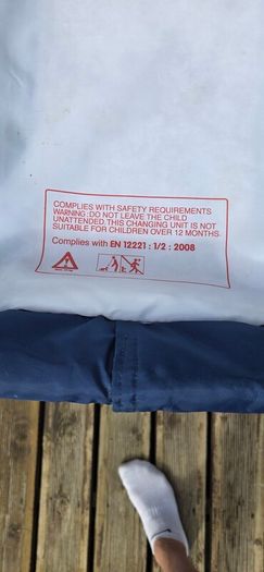 2 tier Travel cot with changing table. excellent condition.