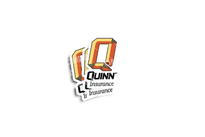 Quinn Insurance Glossy Stickers 2-Pack