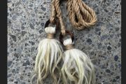 1 Pure Wool Natural Locks on a Hemp Rope Viking Cosplay Maiden Waist Belt