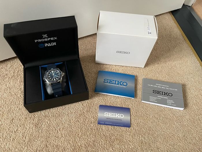 Seiko Prospex Deep Blue Samurai Padi Special Edition 44mm Blue Dial Blue Rubber Strap Watch