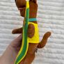 Scooby Doo Surfer Dog Stuffed Plush Toy with Green Surf  Approx. 27 cm. Used Damaged Please see photos Image 9