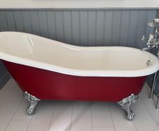 Luxury Freestanding Roll Top Bath Recor With Chrome Taps