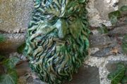 green man wall plaque