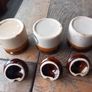 Vintage stoneware jars, honey marmalade jam, never used, D18 Image 4