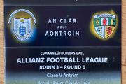 2024 Clare v Antrim - GAA Allianz Football League Programme