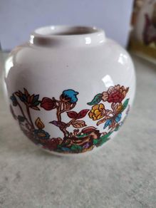 SMALL FLOWER VASE / BOWL Designed and Produced Specially For Fortnum & Mason Ltd Precadilly Established 1707 Crown Devon England Potters For Over 100 Years