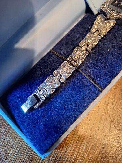 Newbridge Silver Butterfly Watch - This is a gift that was never worn so it should be passed on to somebody who will wear it and enjoy it, as it a stunning little watch with beautifull butterfly diamond detailing on the straying. It has just had a new bat
