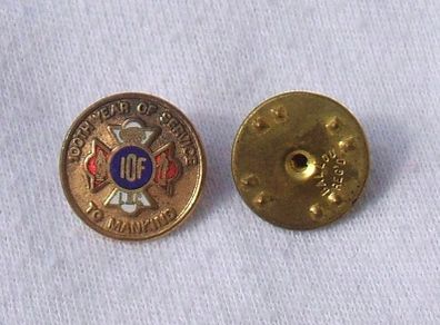 INDEPENDENT ORDER of FORESTERS (IOF) centenary commemorative enamel badge 1874-1974 (USA & Canada)