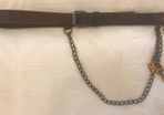 100% Authentic Alexander McQueen Brown Leather Belt