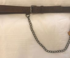 100% Authentic Alexander McQueen Brown Leather Belt