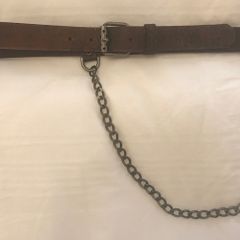 100% Authentic Alexander McQueen Brown Leather Belt