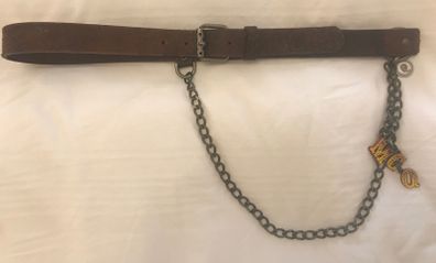 100% Authentic Alexander McQueen Brown Leather Belt