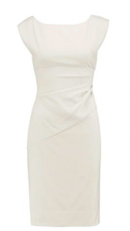 Diane Von Furstenberg flattering white dress size 8