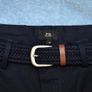 NEW River Island Mens Shorts Navy Blue Size 30 with Belt Image 4