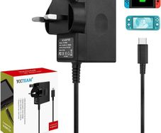 Charger for Switch/Switch OLED/Switch Lite, 2.5 Hours 15V/2.5A Fast Charging AC Adapter 5FT Type-C Cable Power Supply for Switch/Switch Lite/Switch Dock and Switch Pro Controller - Support TV Mode