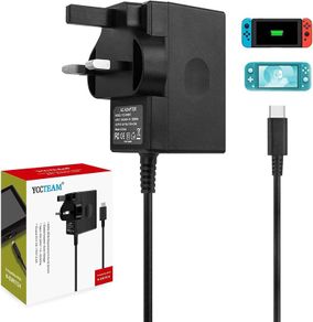 Charger for Switch/Switch OLED/Switch Lite, 2.5 Hours 15V/2.5A Fast Charging AC Adapter 5FT Type-C Cable Power Supply for Switch/Switch Lite/Switch Dock and Switch Pro Controller - Support TV Mode