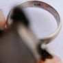 Vintage Agate Gemstone 925 Sterling Silver Jewelry Ring Size P - 7,3g Image 8