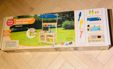 Wooden toy kitchen