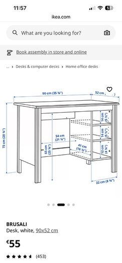 Ikea Brusali Desk