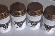 4 White Led Memorial Flickering Candles Bundle