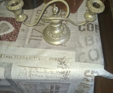 Vintage Two Arm Silver Plated Candlestick, Postage available or Collection