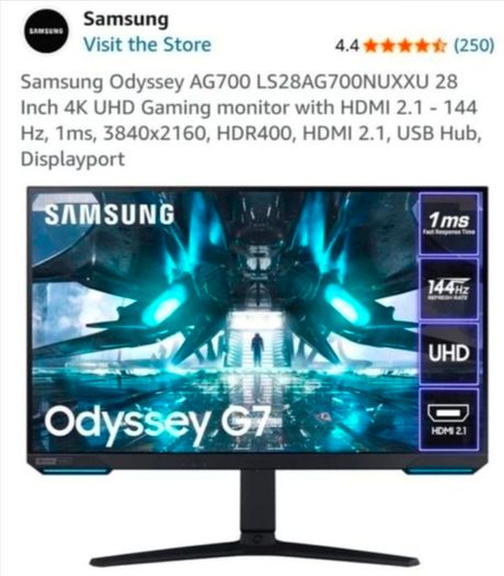 Samsung Odyssey 28" 4K Gaming Monitor