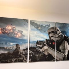 Stormtroopers Battlefront 3 Piece canvas